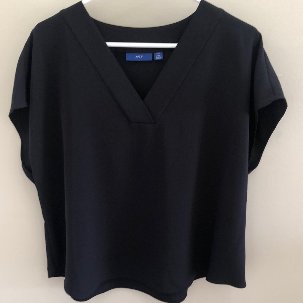 Kimono style black blouse
